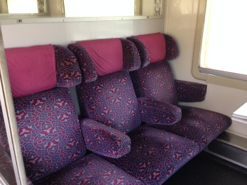 First class seats (comes with a table)
