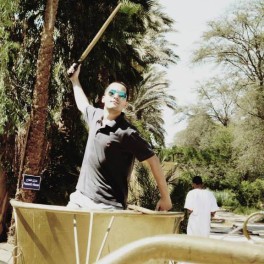 Me posing on a Chariot at the Pharaonic Village